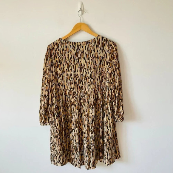 Sunday Best Aritzia Jinx Animal Print Leopard Mini Dress Sz  Small - Picture 6 of 9